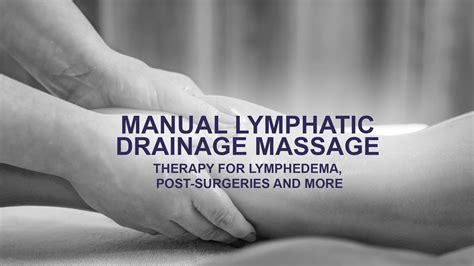 edem massage|How to Perform Lymphatic Drainage Massage